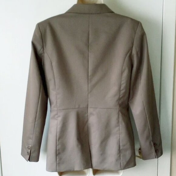 H&M Lined Blazer 10 Taupe - Picture 2 of 5